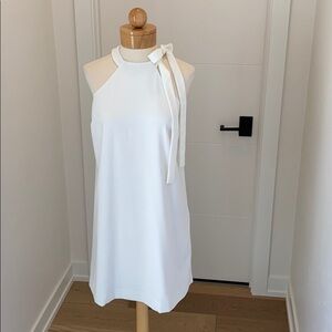 Guess Halter Bow Tie Dress off white small